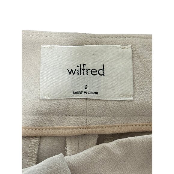 Wilfred Womens Beige Belted High-Waisted Shorts Size 2 - Picture 2 of 7
